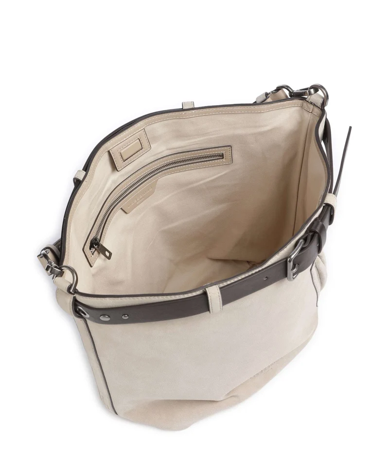 Liebeskind Zita Hydro Suede L Bucket bolso de mano beige