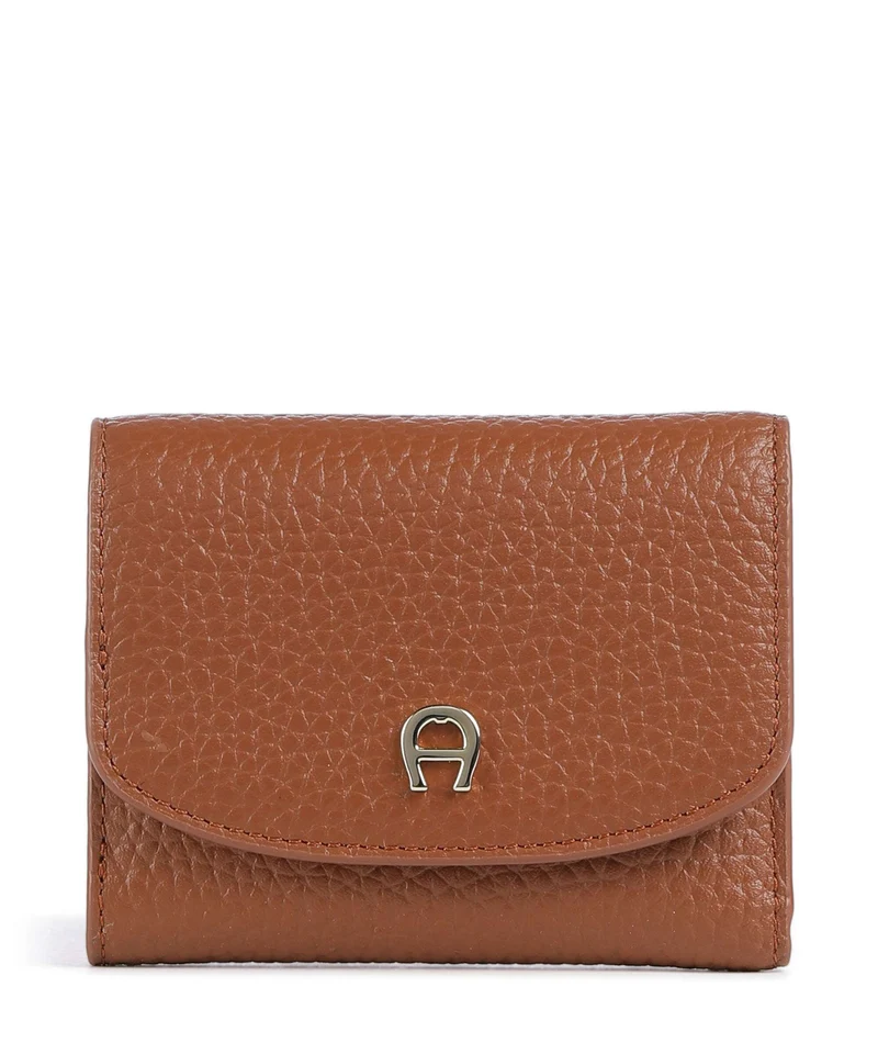 Aigner Carré Soft Monedero cognac brown