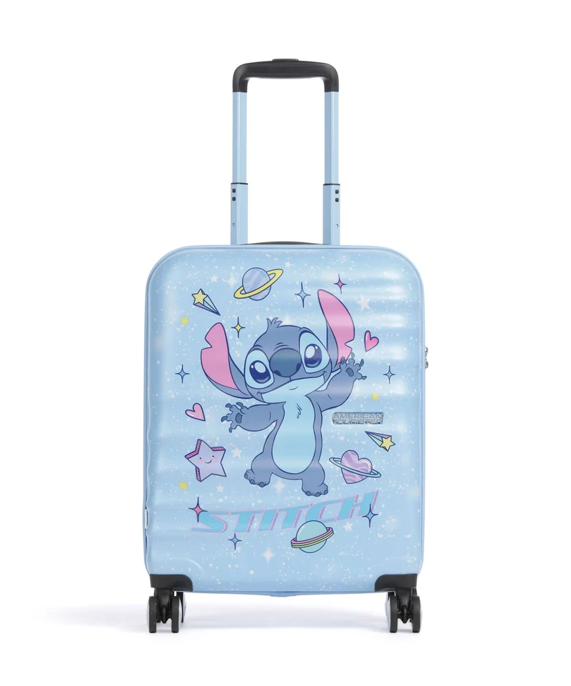 American Tourister Wavebreaker Disney Maleta con 4 ruedas stitch universe