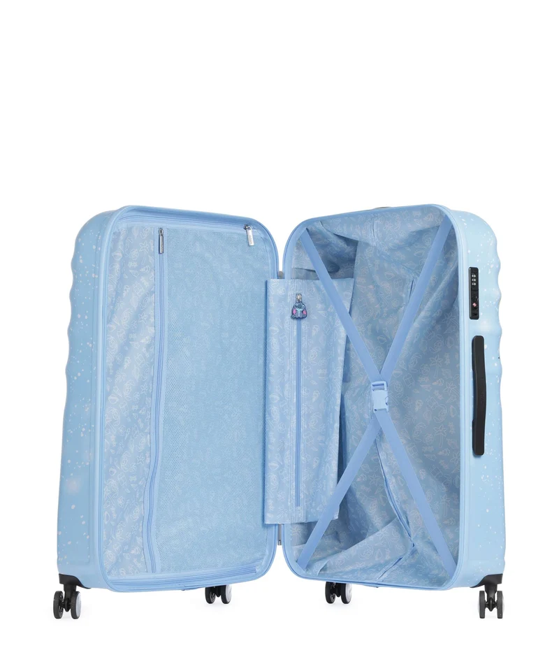 American Tourister Wavebreaker Disney Maleta con 4 ruedas stitch universe