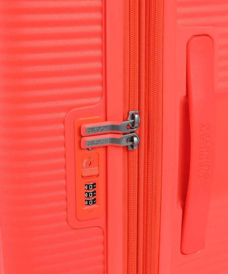 American Tourister Soundbox Maleta con 4 ruedas neon orange