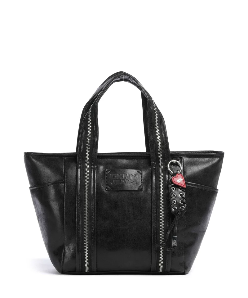 DKNY Verena Medium Bolso de mano black/silver