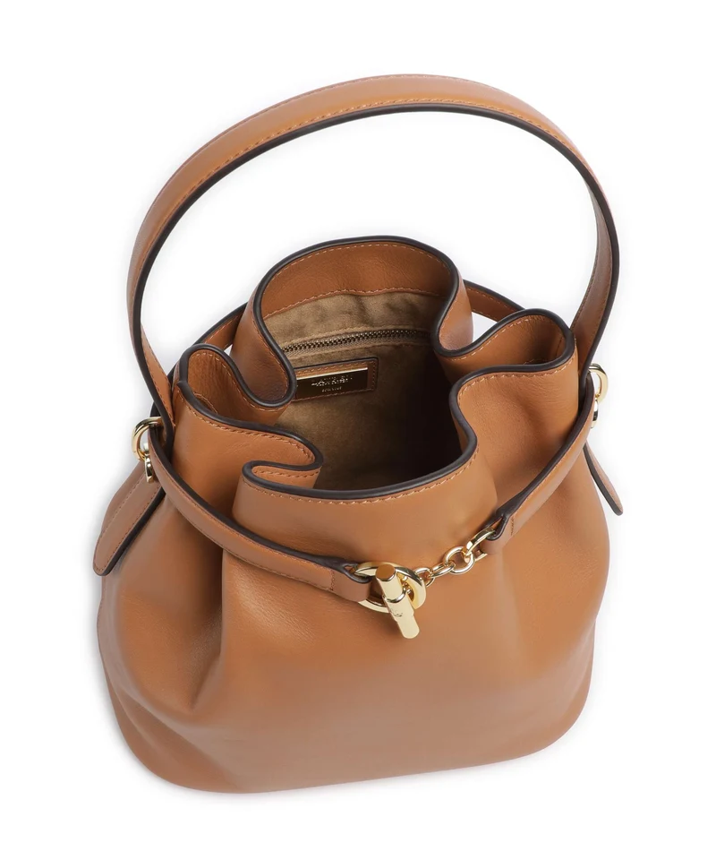 Lauren Ralph Lauren Blaike Medium Bucket bolso de mano classic caramel