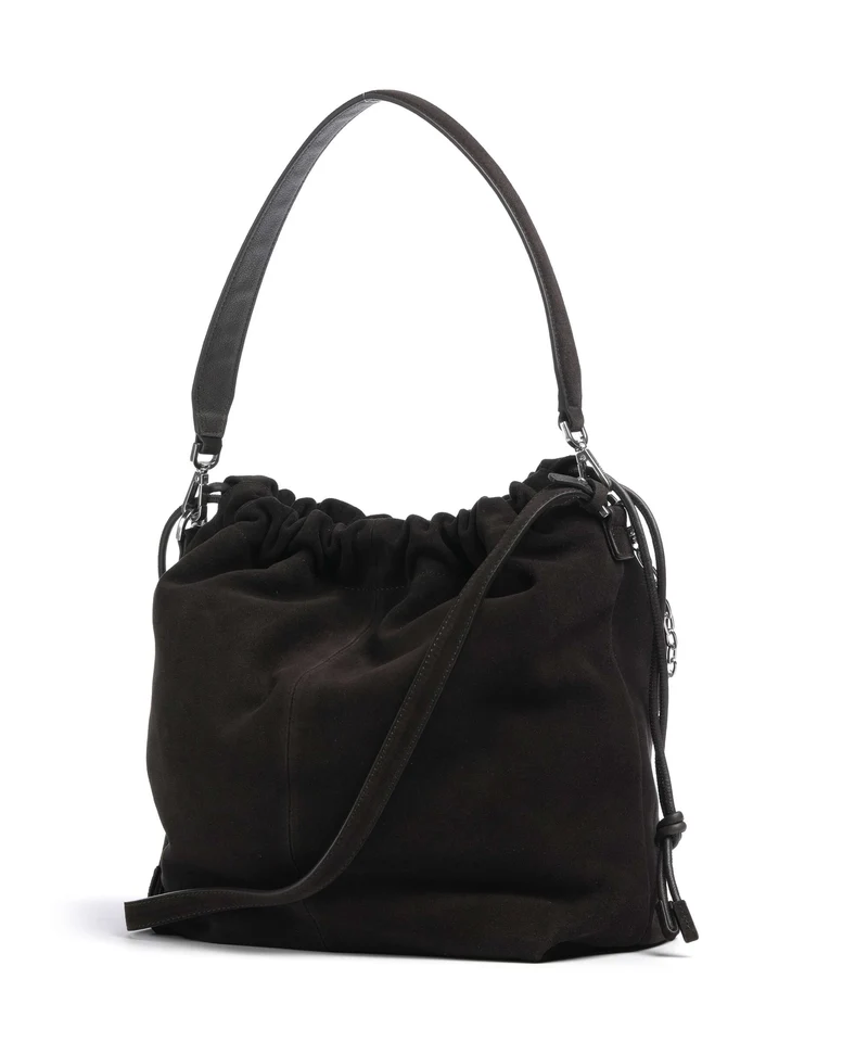 Liebeskind Lya II Hydro Suede M Bucket bolso de mano deep soil