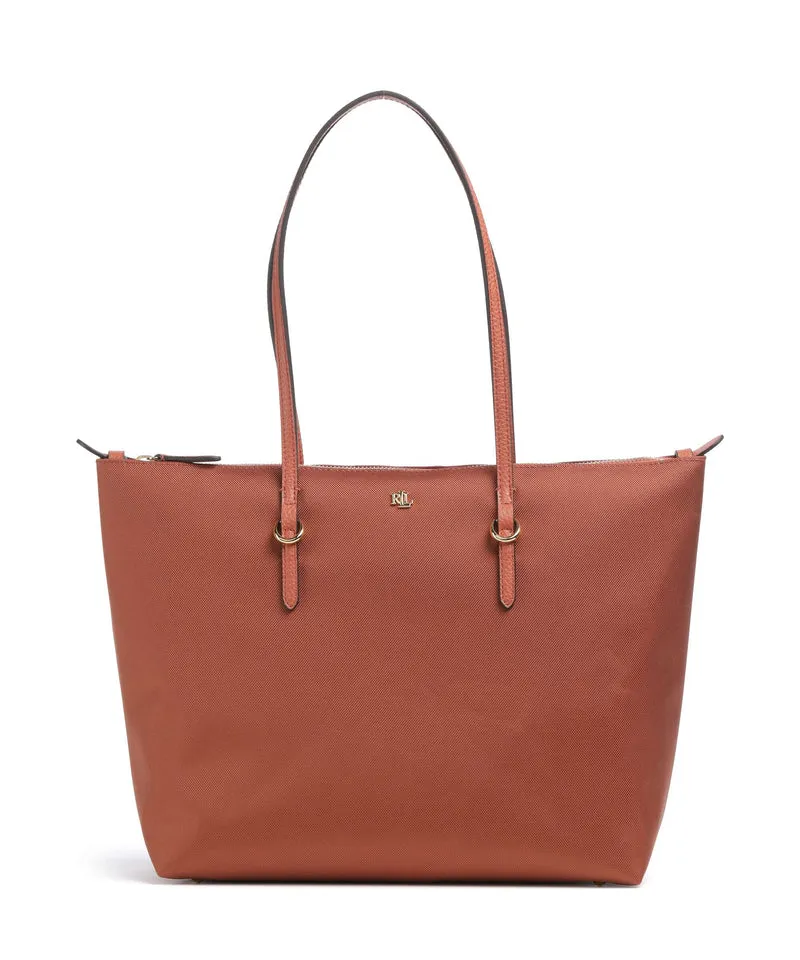 Lauren Ralph Lauren Keaton 26 Bolsa shopping red terracotta