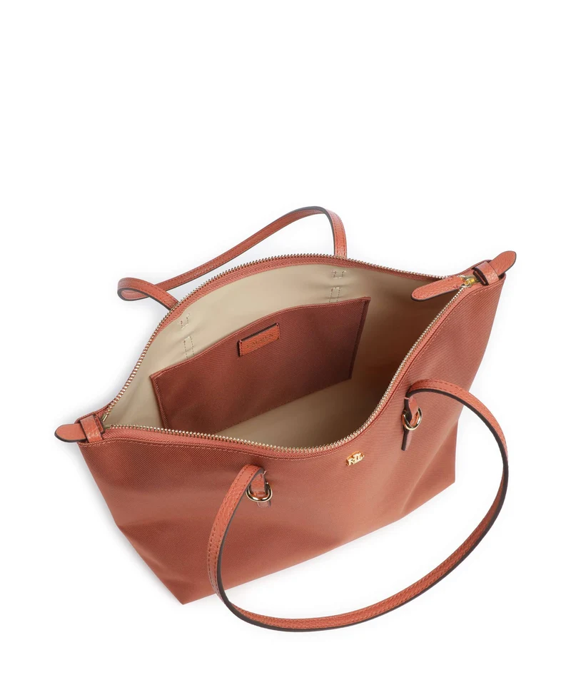 Lauren Ralph Lauren Keaton 26 Bolsa shopping red terracotta