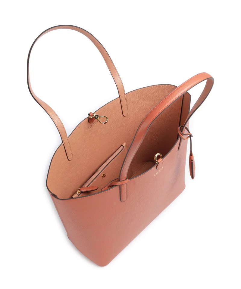 Lauren Ralph Lauren Medium Bolsa shopping red terracotta/pink sienna