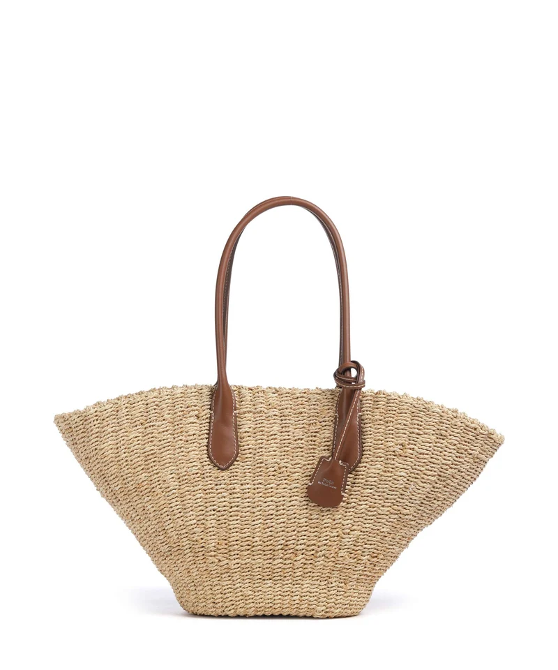Polo Ralph Lauren Bellport Medium Bolsa shopping natural/cuoio
