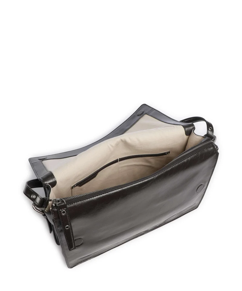 Liebeskind Audrey Recycled Lack Distressed M Bolso de hombro deep soil