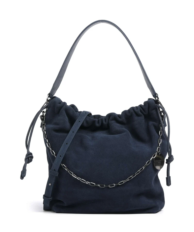 Liebeskind Lya II Hydro Suede M Bucket bolso de mano peacoat