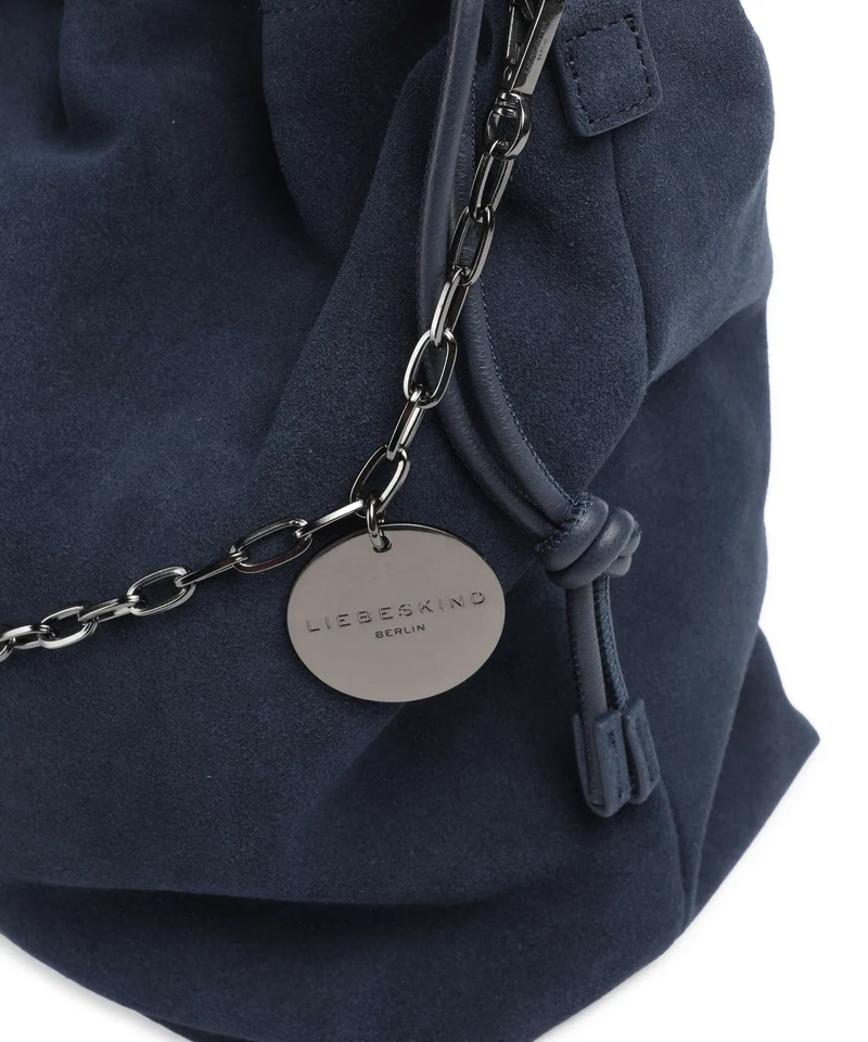 Liebeskind Lya II Hydro Suede M Bucket bolso de mano peacoat