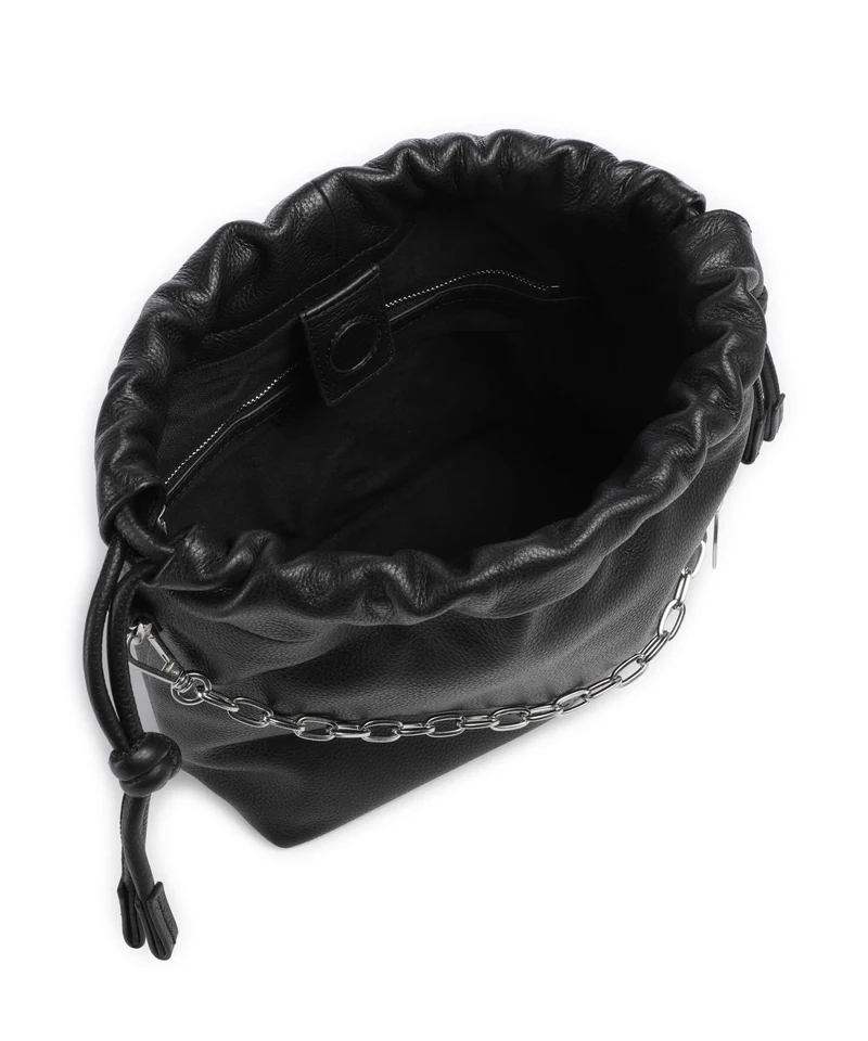 Liebeskind Lya II Small Pebble S Bucket bolso de mano black