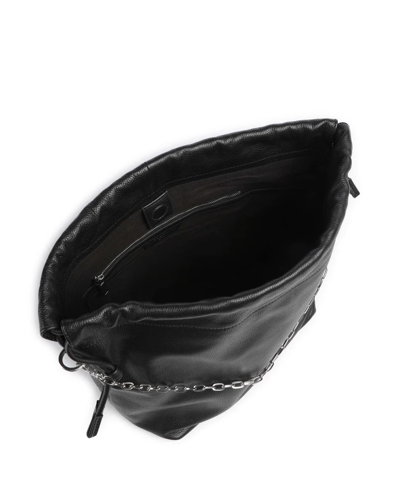 Liebeskind Lya II Small Pebble M Bucket bolso de mano black