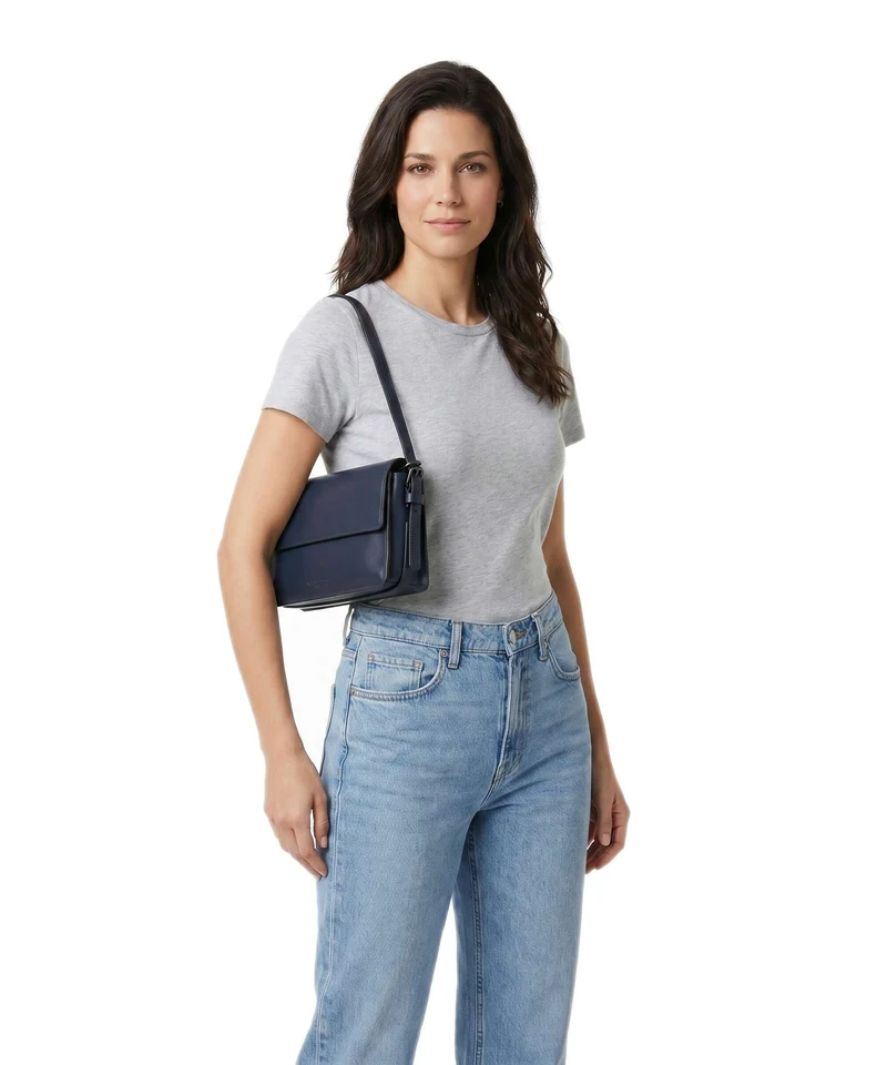 Liebeskind Audrey Recycled Soft Calf S Bolso de hombro peacoat