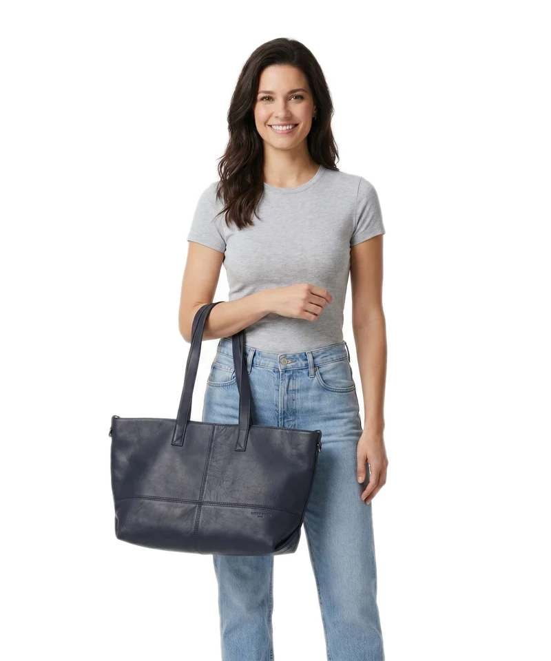 Liebeskind Ariel Vintage Goat M Bolsa shopping peacoat