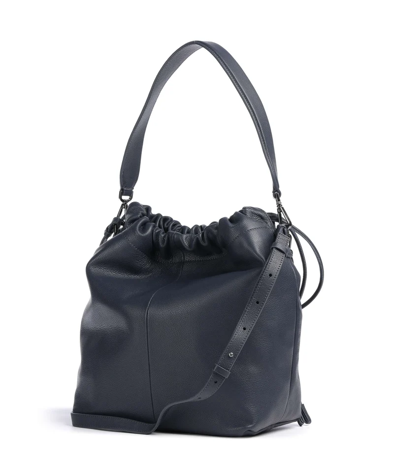 Liebeskind Lya II Small Pebble M Bucket bolso de mano peacoat