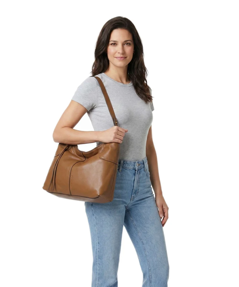 Liebeskind Mila Sheep Natural M Bolso de hobo sepia