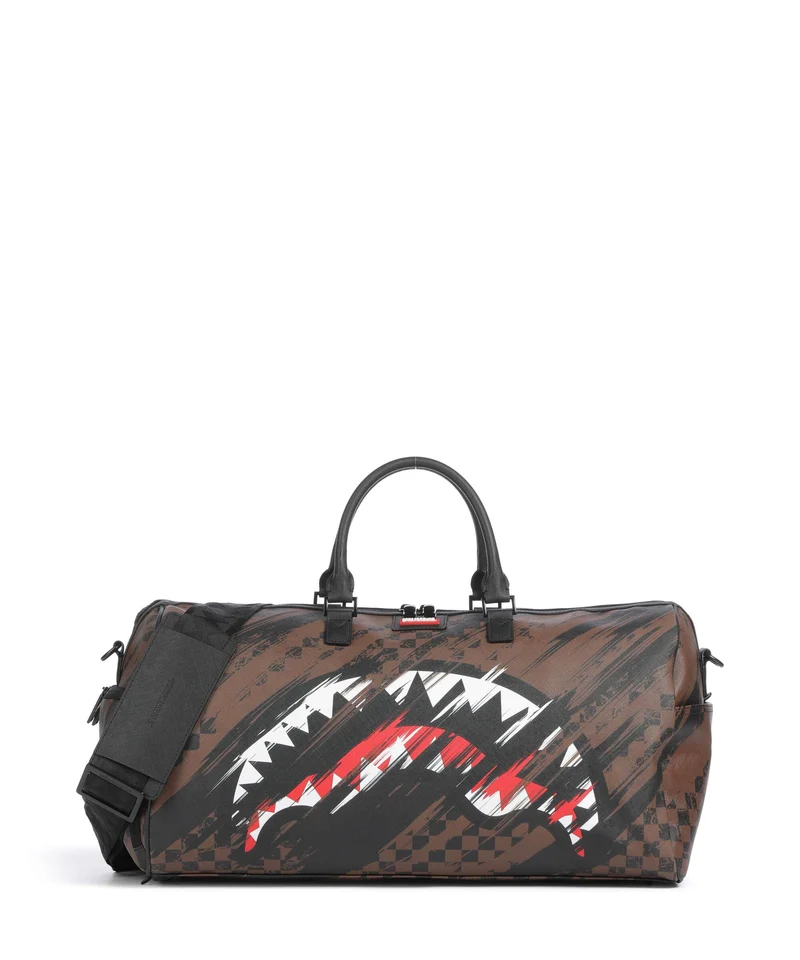 Sprayground Smeared Grunge Bolsa de fin de semana brown