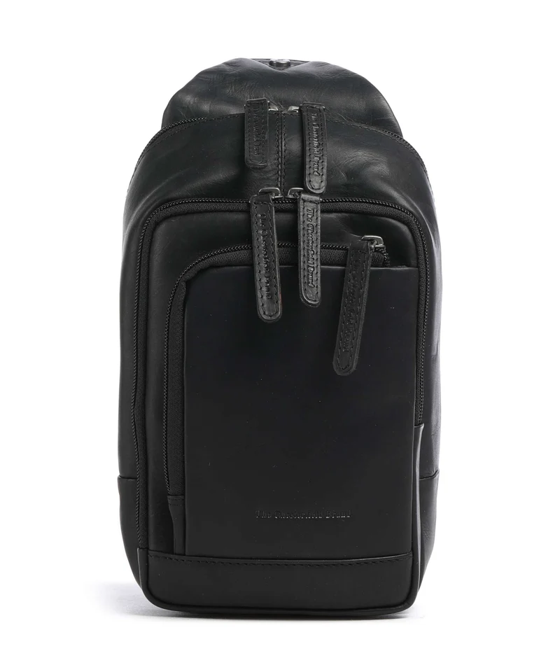 The Chesterfield Brand Wax Pull Up Cow Riga Mochila sling black