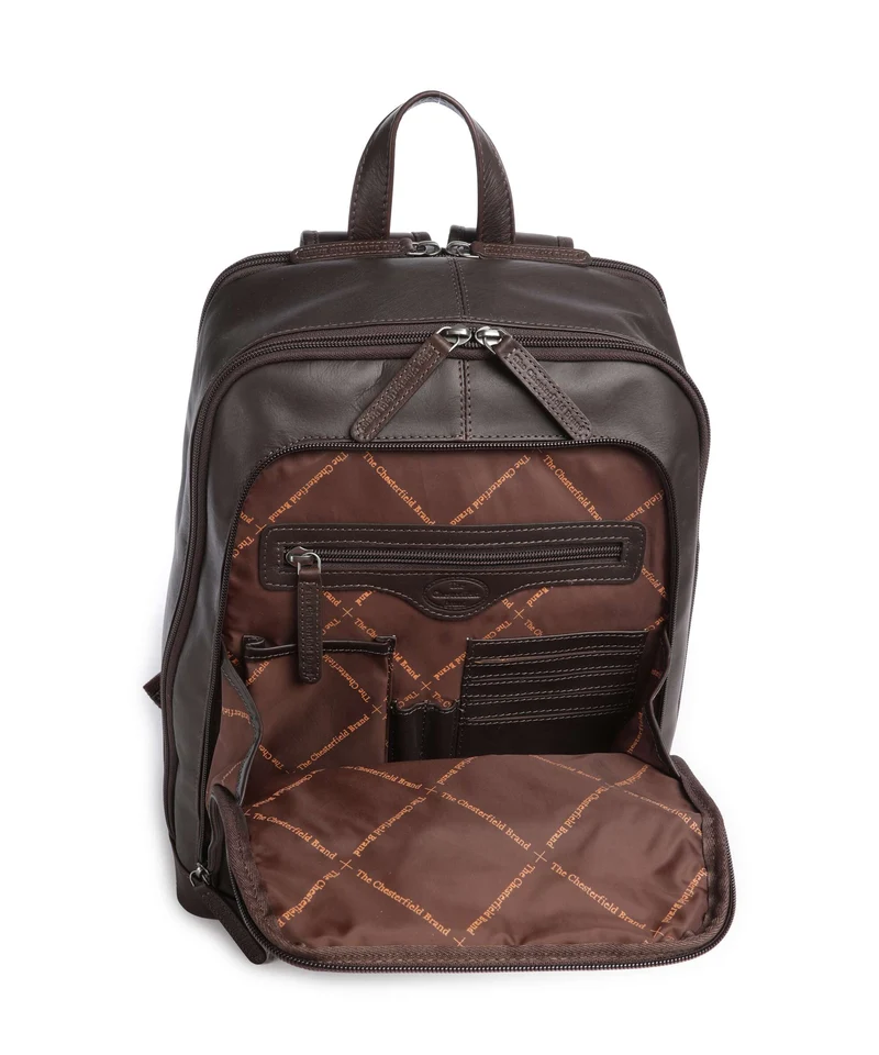 The Chesterfield Brand Wax Pull Up Cow Detroit Mochila brown