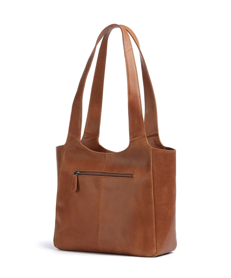 The Chesterfield Brand Wax Pull Up Cow Tofino Bolsa shopping cognac