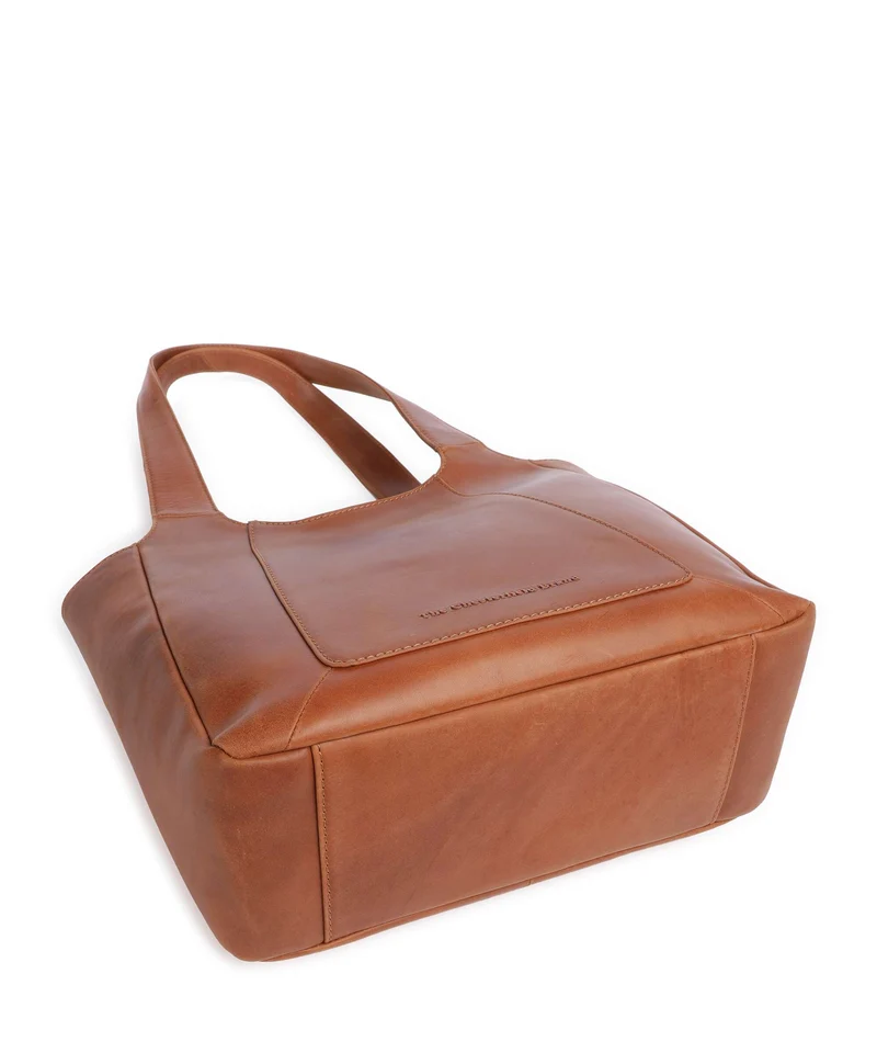 The Chesterfield Brand Wax Pull Up Cow Tofino Bolsa shopping cognac