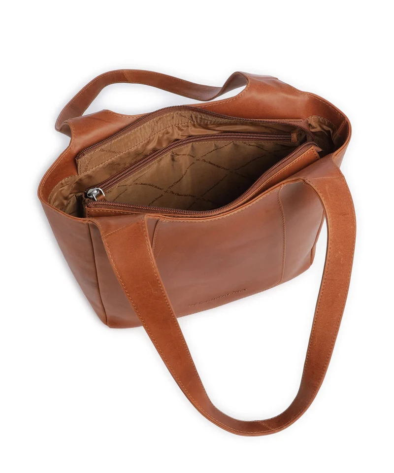 The Chesterfield Brand Wax Pull Up Cow Tofino Bolsa shopping cognac