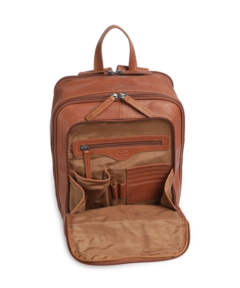 The Chesterfield Brand Wax Pull Up Cow Detroit Mochila cognac