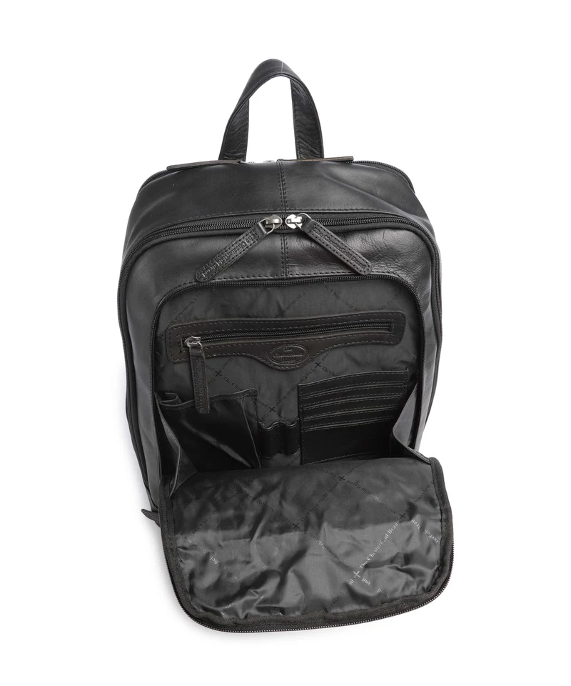 The Chesterfield Brand Wax Pull Up Cow Detroit Mochila black