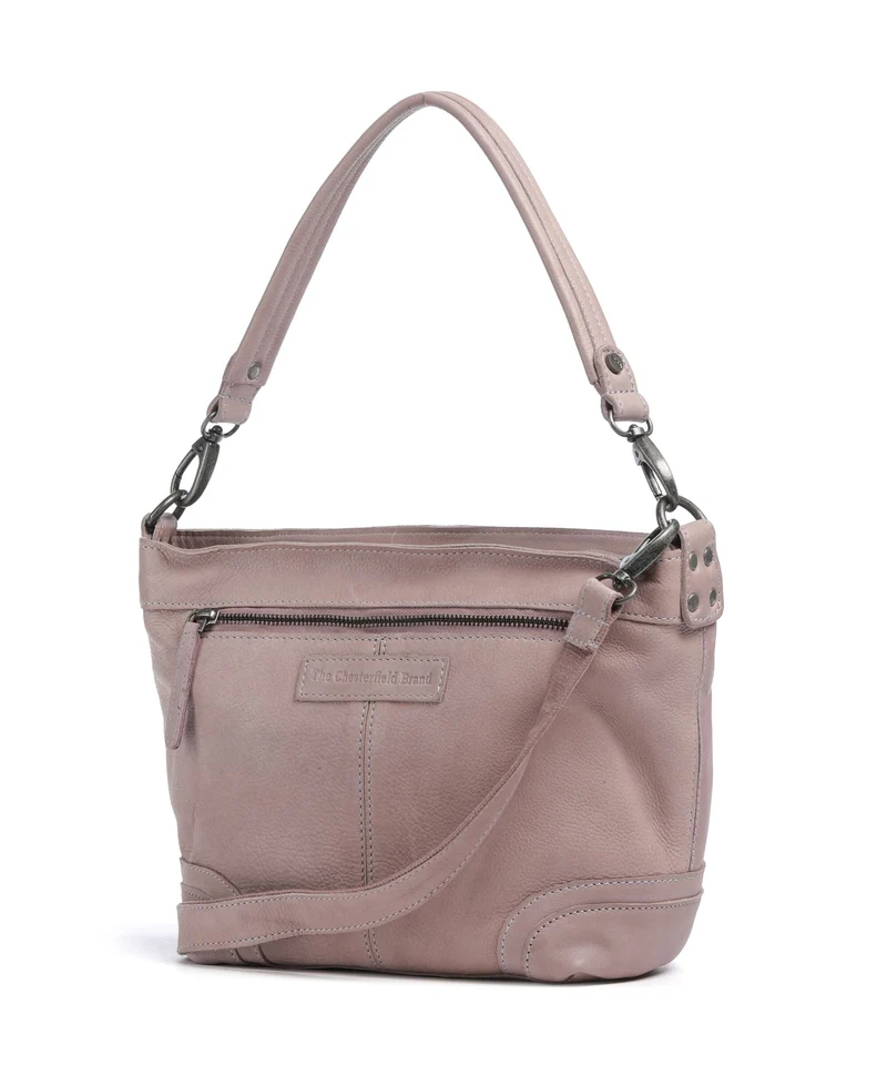 The Chesterfield Brand Washed Waxed Cow Lucy Bolso de hombro lavender lilac