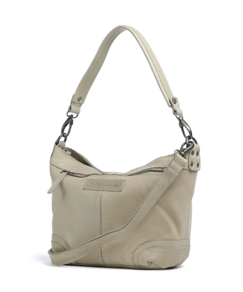 The Chesterfield Brand Washed Waxed Cow Lucy Bolso de hombro ocean green