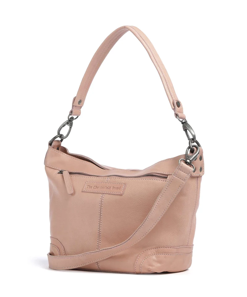 The Chesterfield Brand Washed Waxed Cow Lucy Bolso de hombro vintage rose