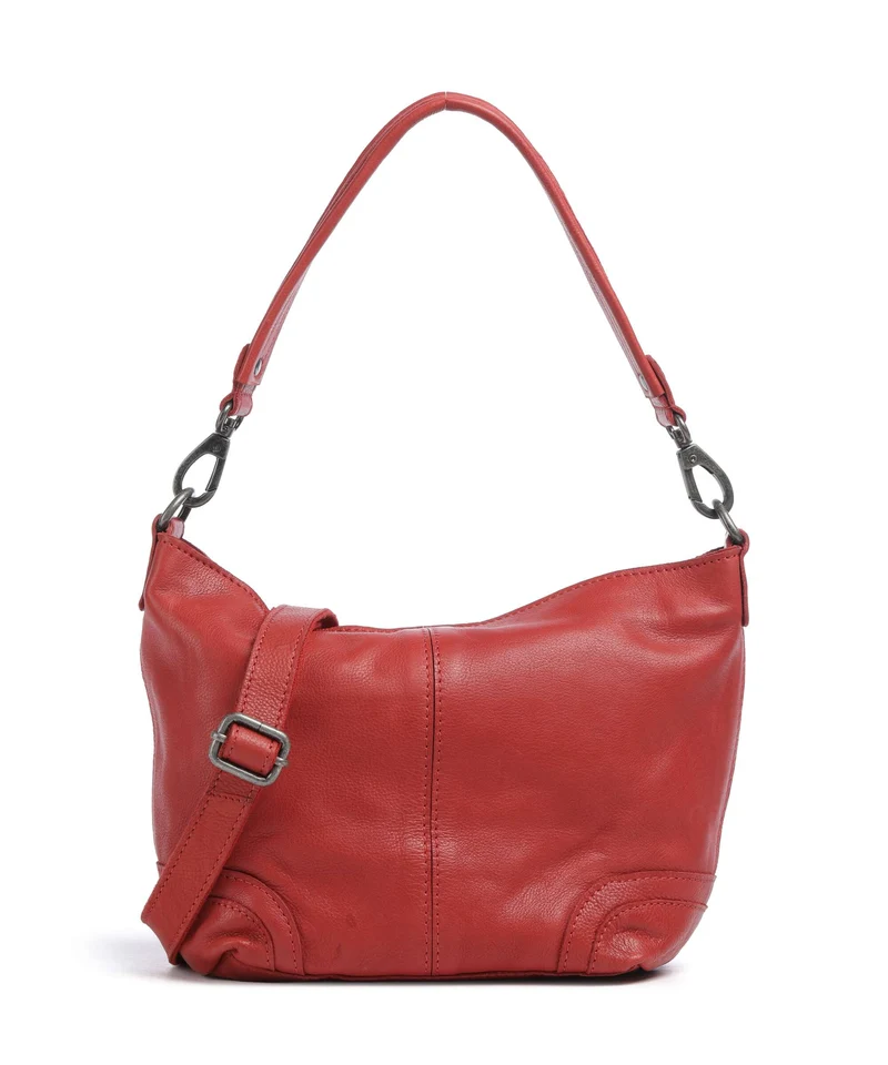 The Chesterfield Brand Washed Waxed Cow Lucy Bolso de hombro red