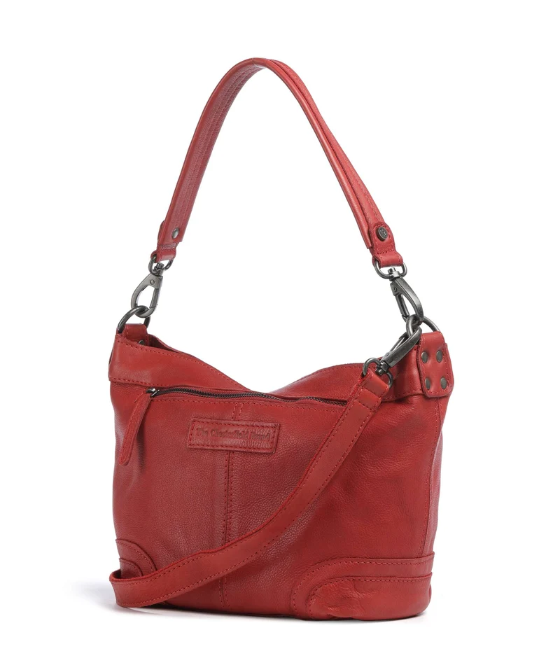 The Chesterfield Brand Washed Waxed Cow Lucy Bolso de hombro red