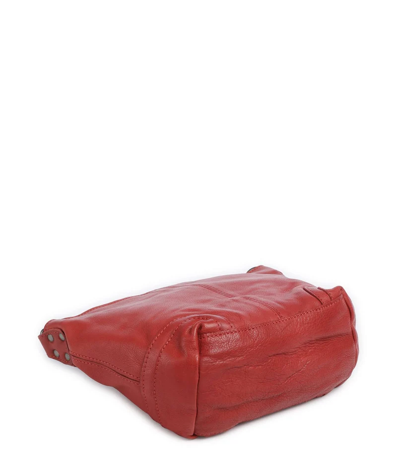 The Chesterfield Brand Washed Waxed Cow Lucy Bolso de hombro red
