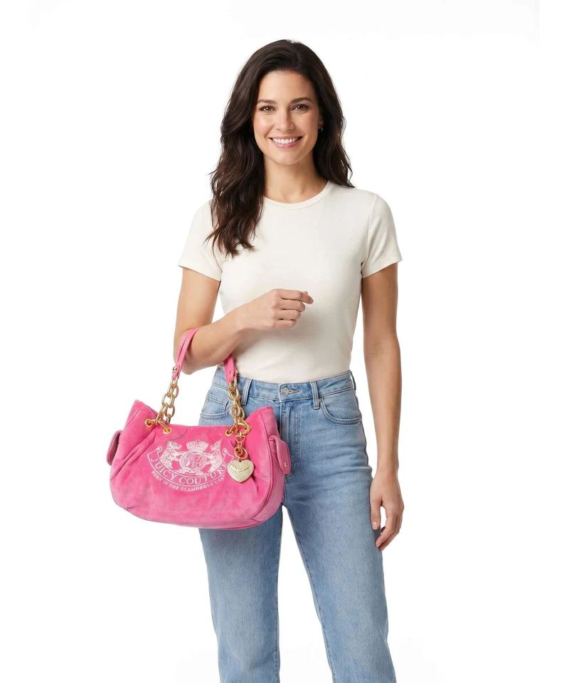 Juicy Couture Daydreamer Classic Crest M Bolso de hobo pink yarrow
