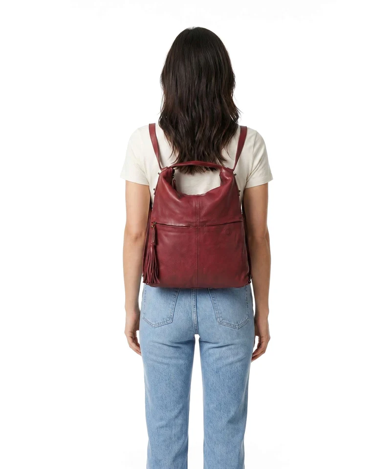 Taschendieb Wien Kaisterstrasse 3 Bolso mochila burgundrausch