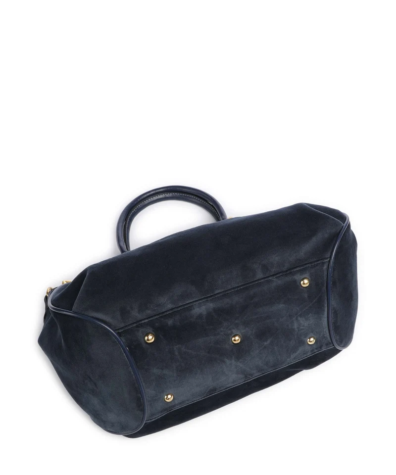 Juicy Couture Twig Narrative Velvet L Bolsa shopping blue depths