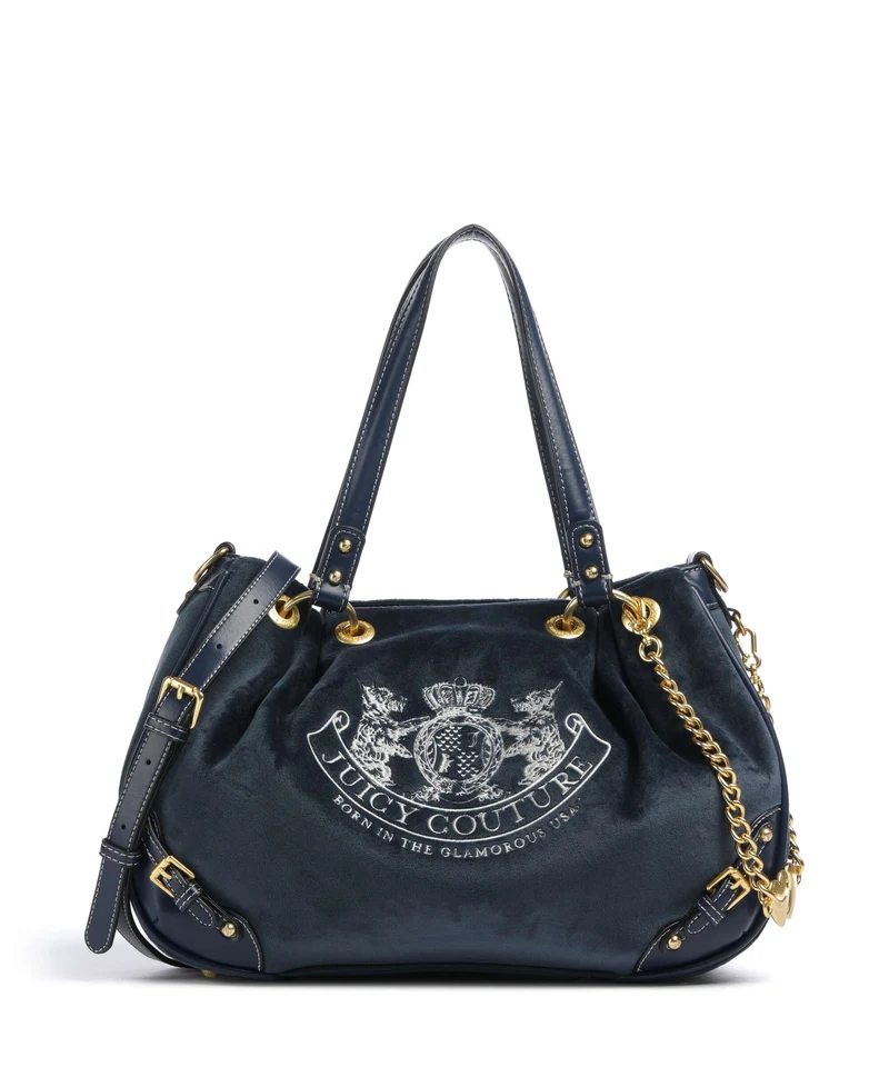 Juicy Couture Twig Narrative Velvet M Bolso de hobo blue depths