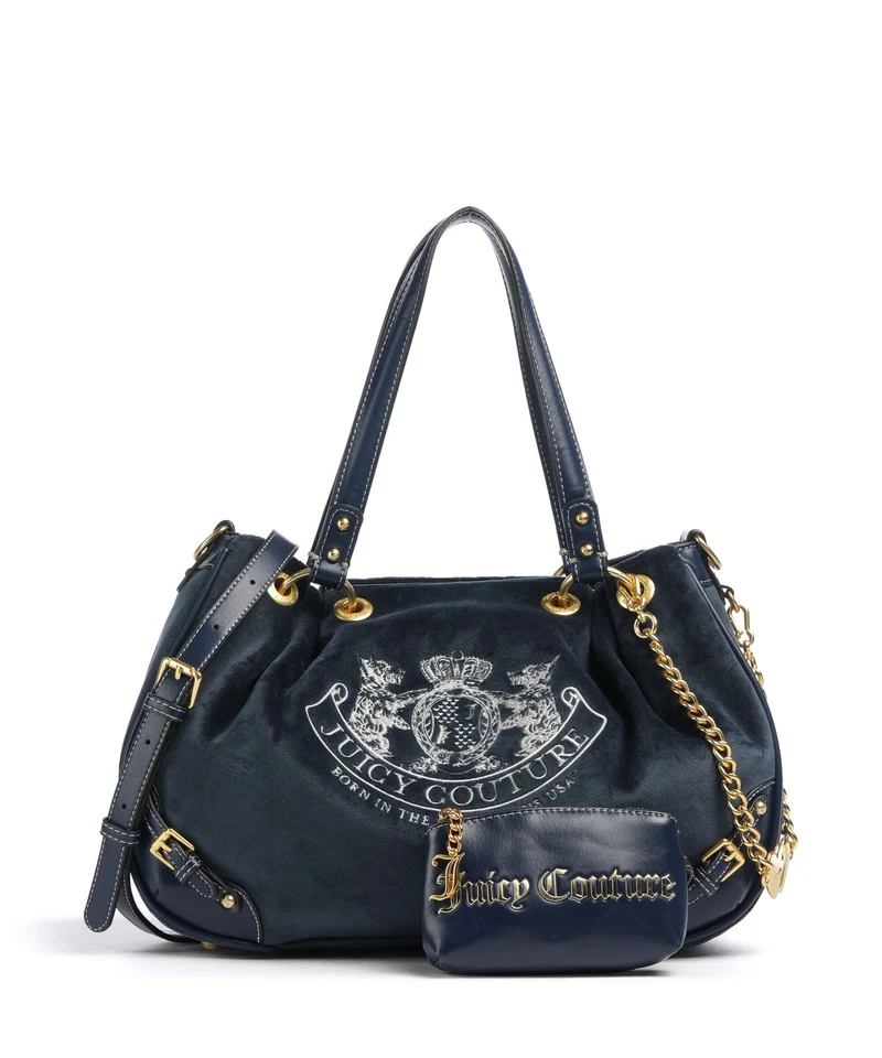 Juicy Couture Twig Narrative Velvet M Bolso de hobo blue depths