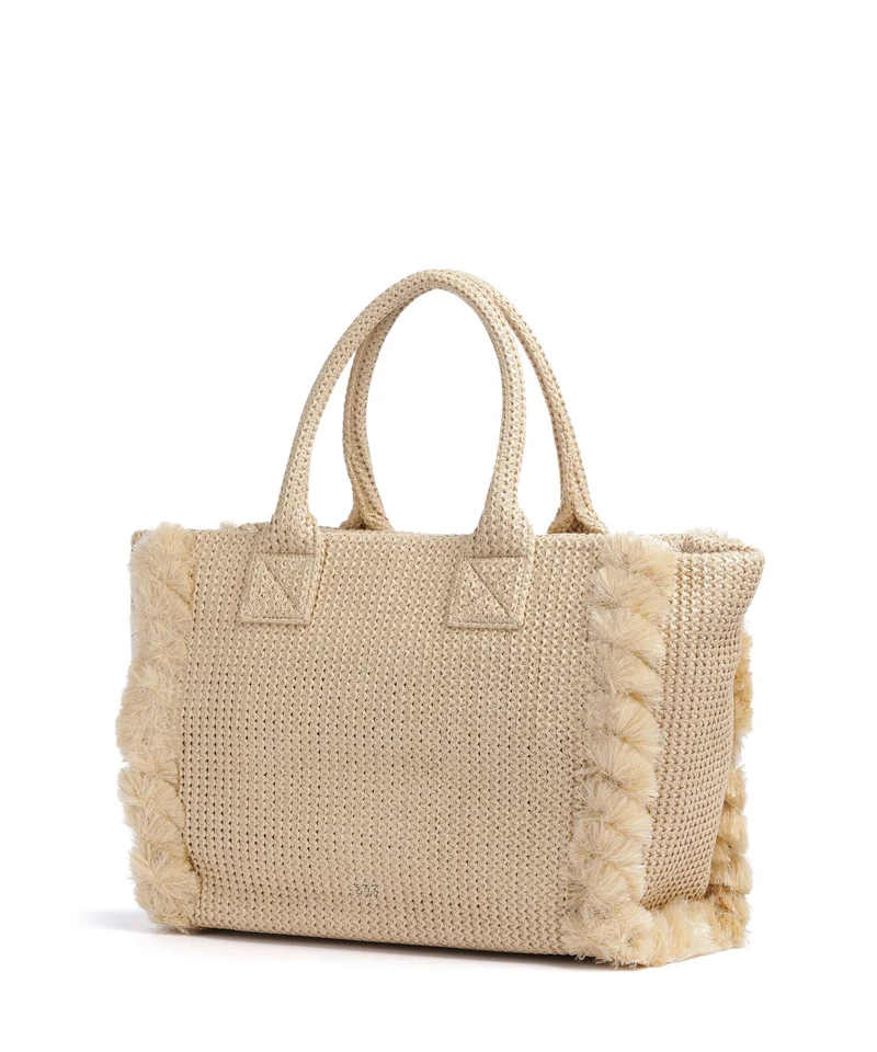 Pinko Beach Bolso de mano paglia/nero/antique gold