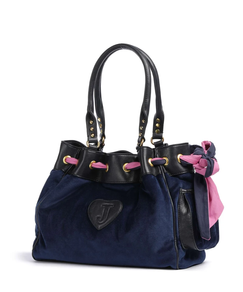 Juicy Couture Daydreamer Classic Crest L Bolsa shopping blue depths