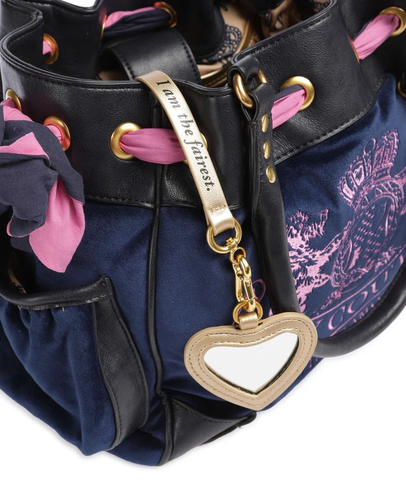 Juicy Couture Daydreamer Classic Crest L Bolsa shopping blue depths