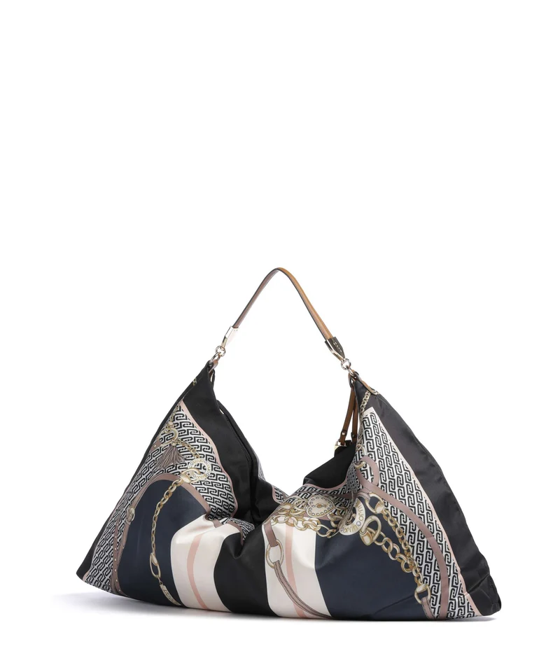 Liu Jo Foulard Bolso de hobo st metall nero