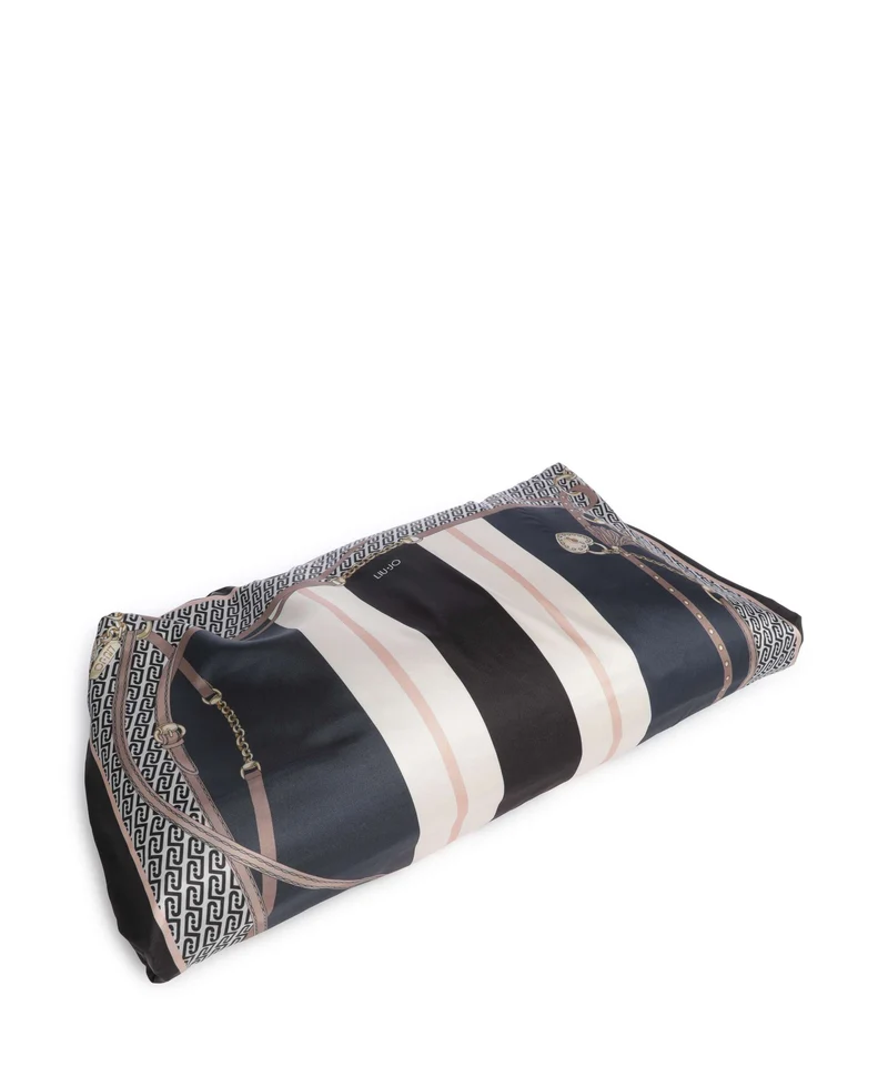 Liu Jo Foulard Bolso de hobo st metall nero