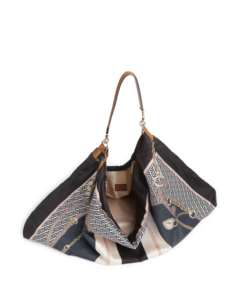 Liu Jo Foulard Bolso de hobo st metall nero