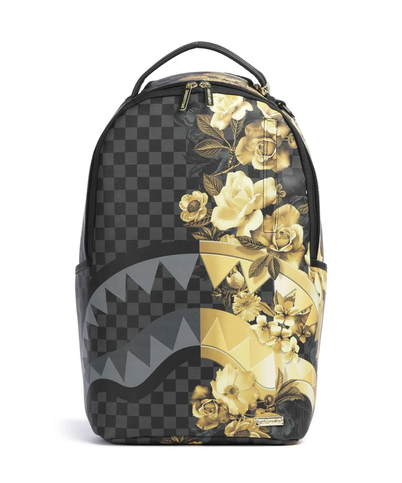 Sprayground Gold Floral Remix Mochila black
