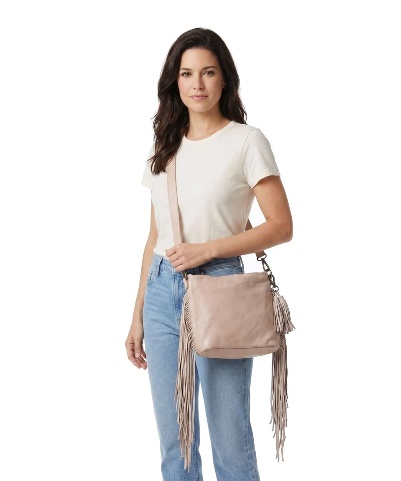Taschendieb Wien Löwengasse 4x Bandolera linen rose