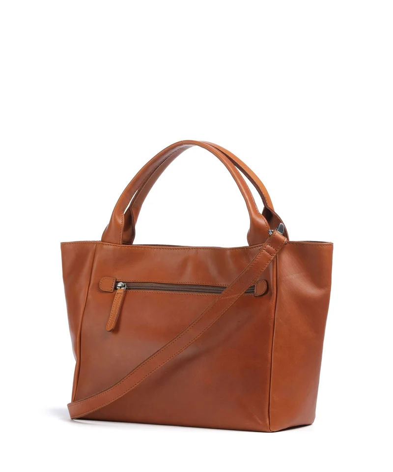 The Chesterfield Brand Wax Pull Up Cow Tenara Bolso de hombro cognac