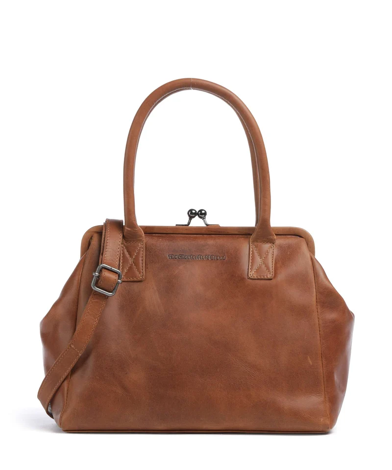 The Chesterfield Brand Wax Pull Up Cow Dorin Bolso de hombro cognac